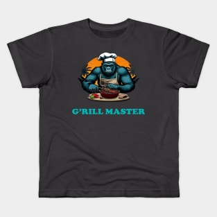 G'rill Master BBQ Griller Fun Pun Kids T-Shirt